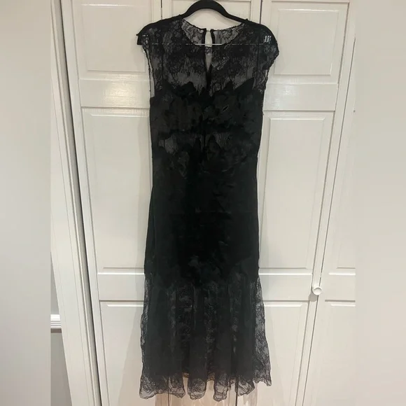chinese dress ladies Anthropologie x In Earnest Byron Lars Lacy Midi Dress Size 10 NEW – Finds  For You main image 0